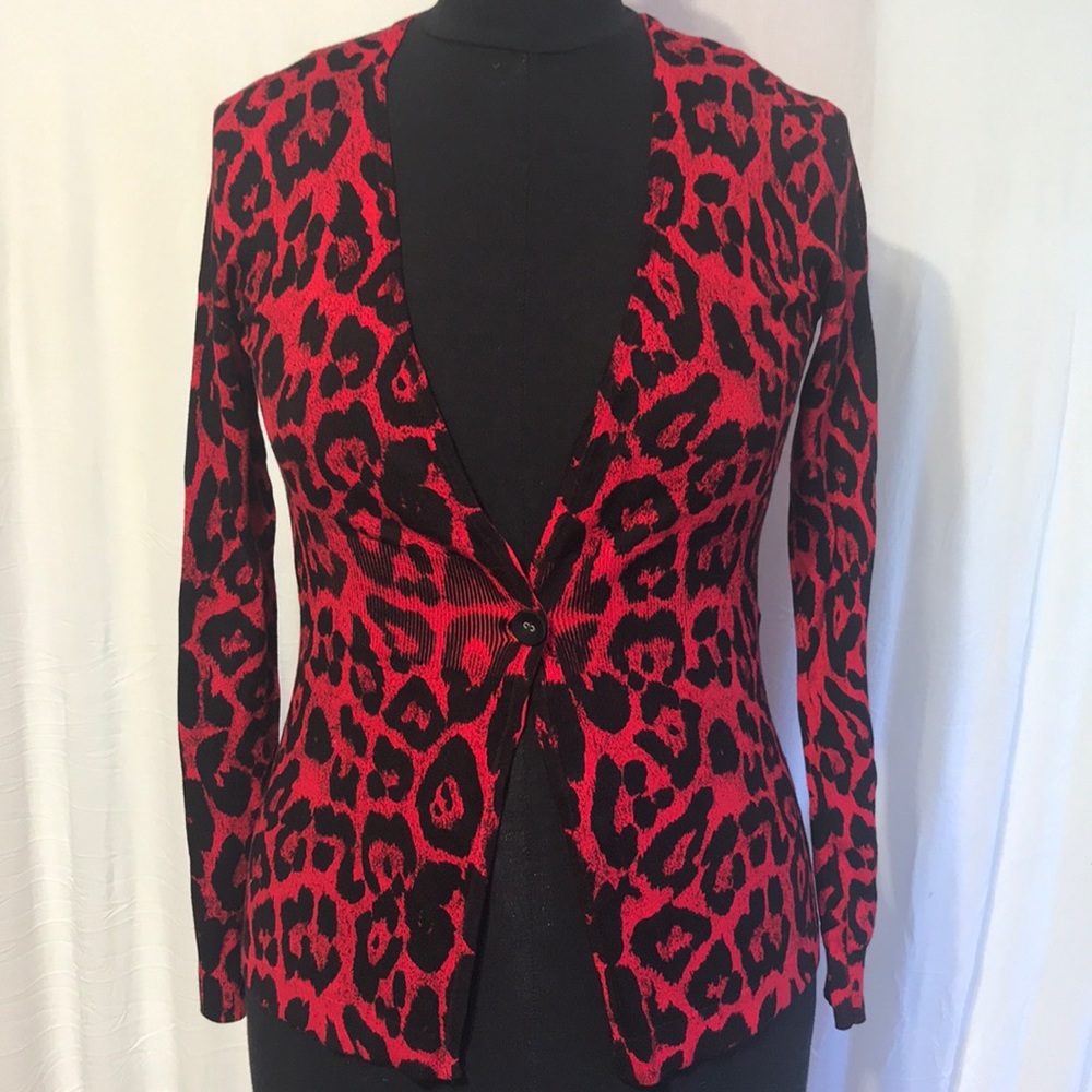 Long sleeve Red and black top